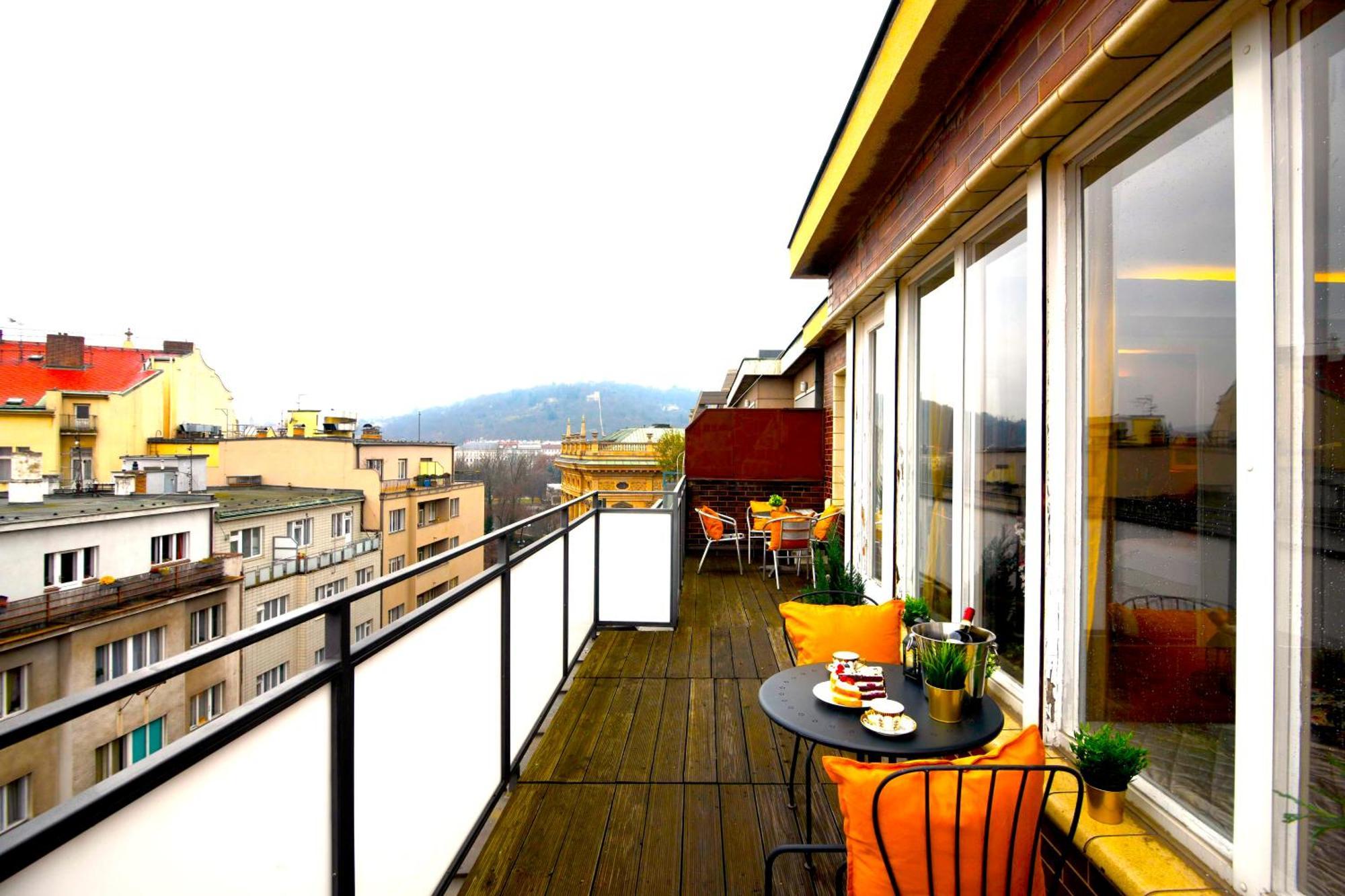 Waterfront River Side Roof - Terrace With View Apartmán